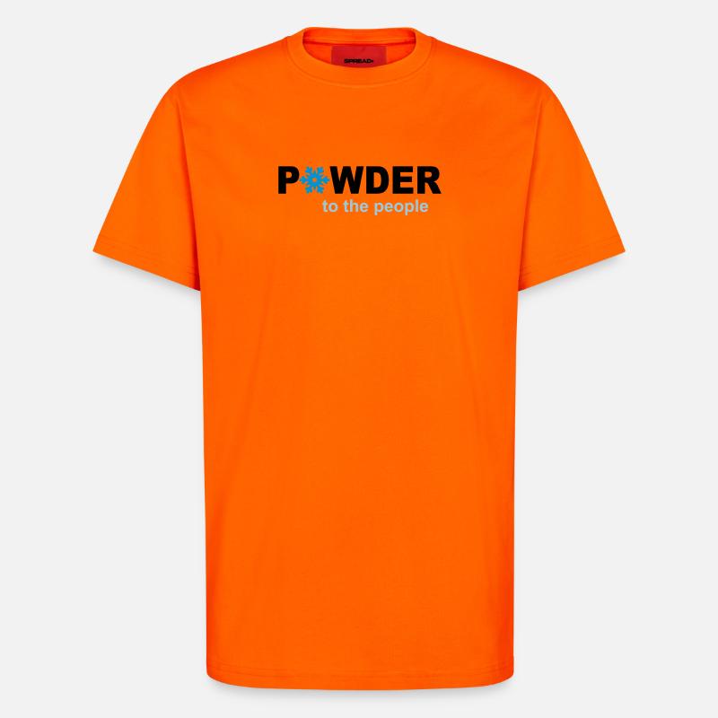 Schnee - T-Shirt - made by SPREAD - SUNSET ORANGE