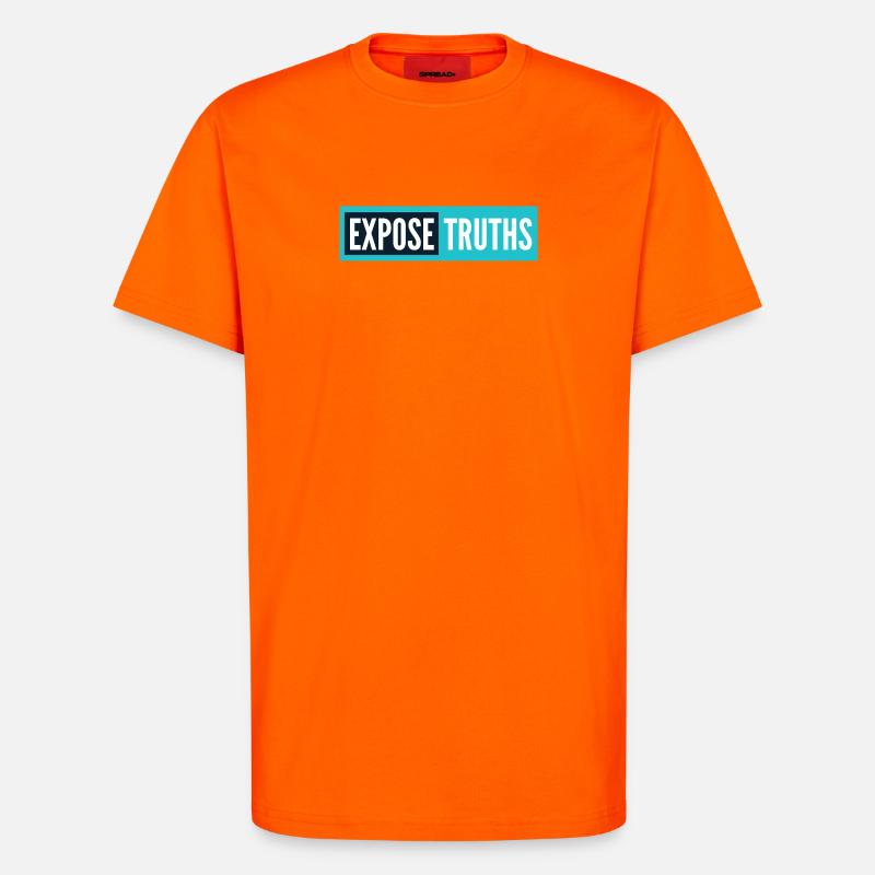 Expose Truths - T-Shirt - made by SPREAD - SUNSET ORANGE