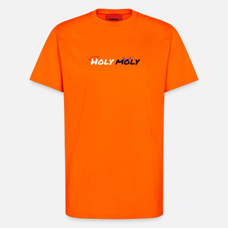 Holy Moly design - T-Shirt - made by SPREAD - SUNSET ORANGE