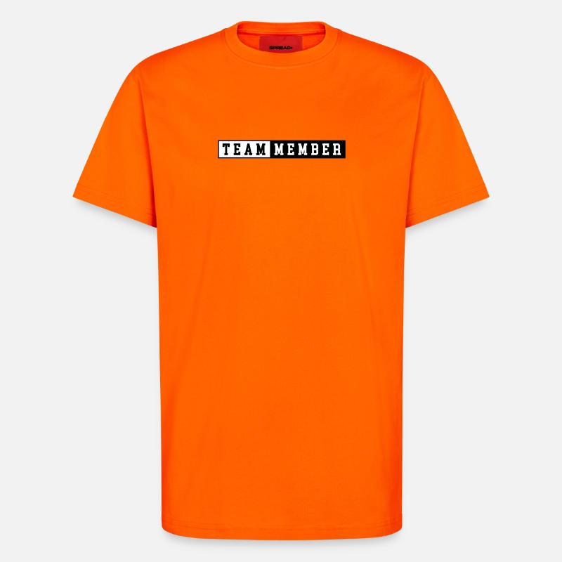 Équipier - T-shirt bio décontracté fabriqué en UE - SUNSET ORANGE
