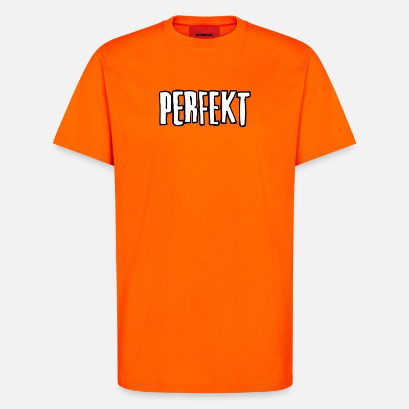 PARFAIT Typ Typ Imperfect - T-shirt bio décontracté fabriqué en UE - SUNSET ORANGE