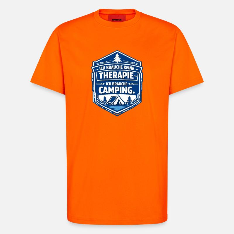 Camping - T-Shirt - made by SPREAD - SUNSET ORANGE