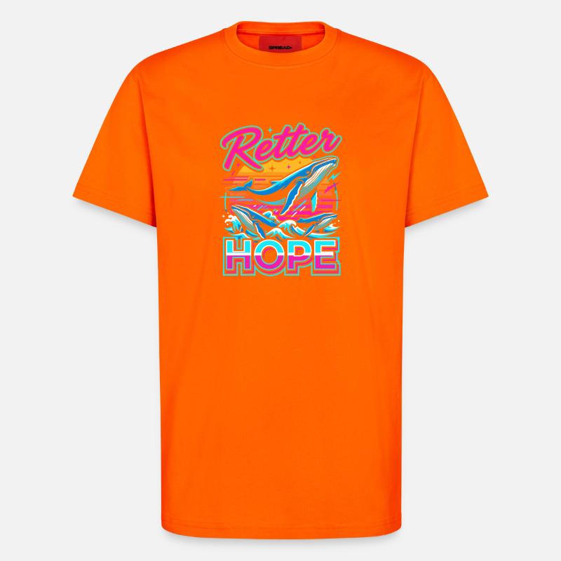 Neon-Wal Hoffnung - T-Shirt - made by SPREAD - SUNSET ORANGE