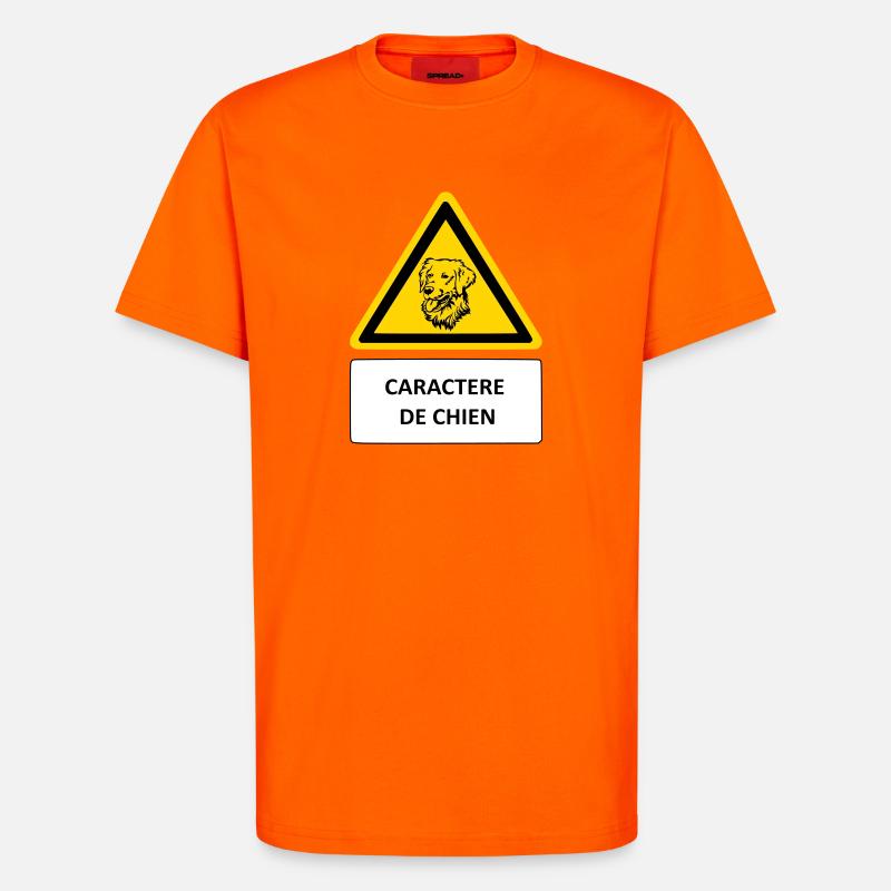 Hundecharakter - T-Shirt - made by SPREAD - SUNSET ORANGE