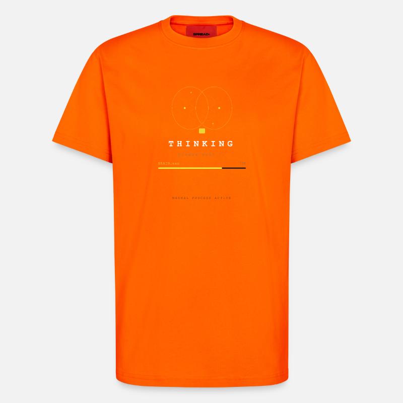 BRAIN.EXE IS LOADING - T-Shirt - made by SPREAD - SUNSET ORANGE
