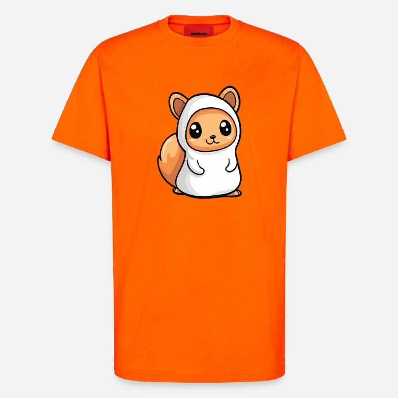 Eichhörnchen Halloween Geist - T-Shirt - made by SPREAD - SUNSET ORANGE