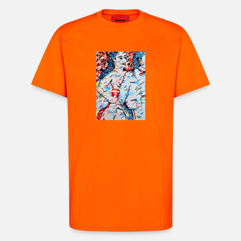 Escort Mädchen - T-Shirt - made by SPREAD - SUNSET ORANGE