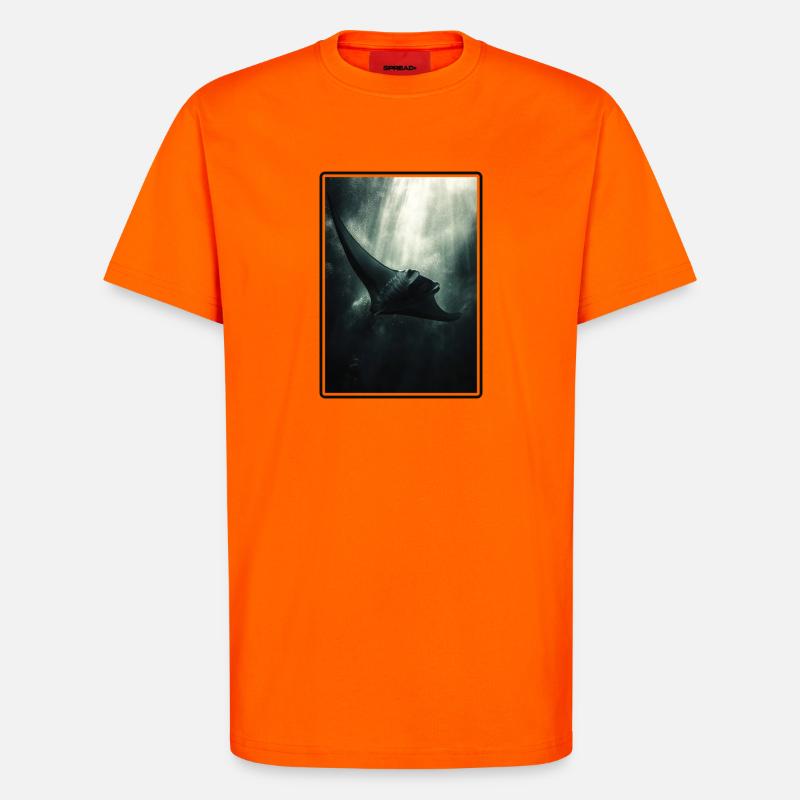 Rays Manta Rays - T-Shirt - made by SPREAD - SUNSET ORANGE