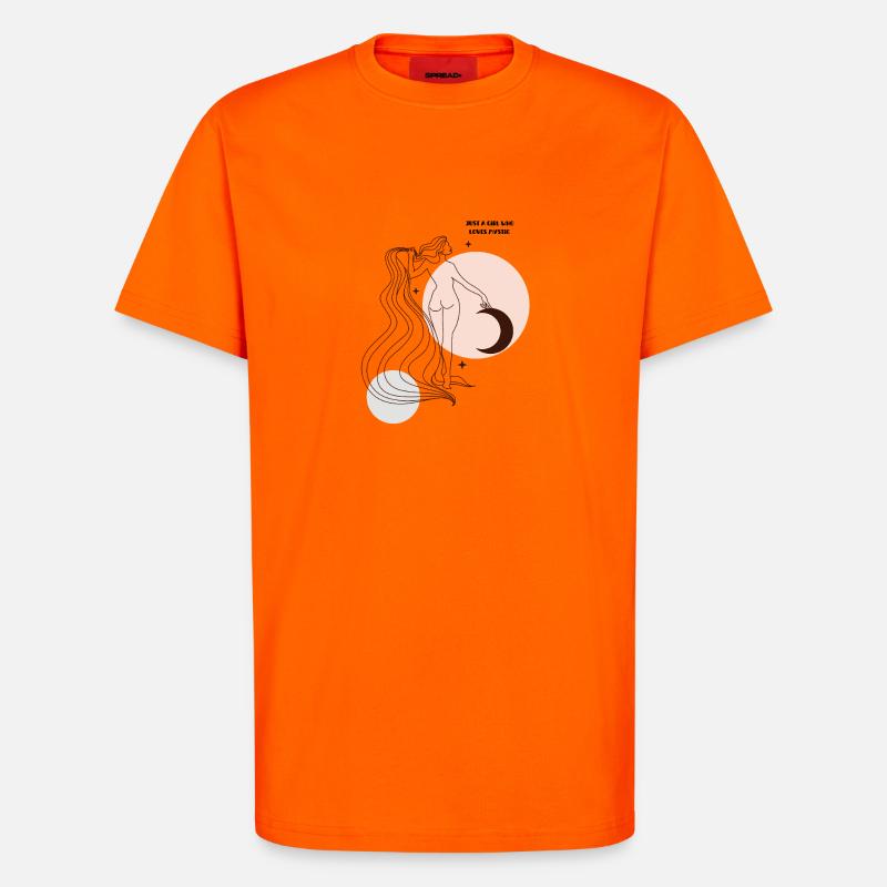 Night Moon Dancer - T-Shirt - made by SPREAD - SUNSET ORANGE