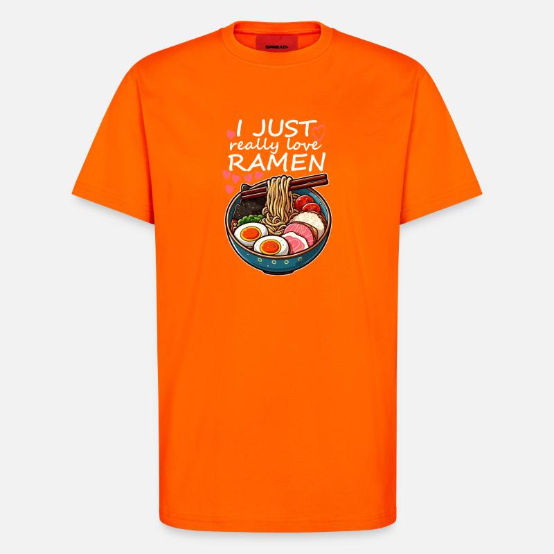 Ramen Liebe Bunt - T-Shirt - made by SPREAD - SUNSET ORANGE