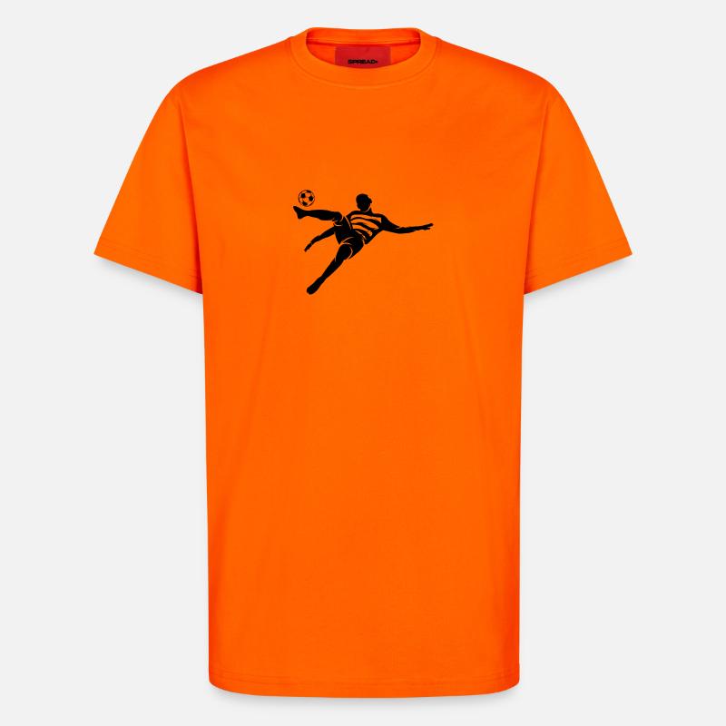 Kicker schwarz - T-Shirt - made by SPREAD - SUNSET ORANGE
