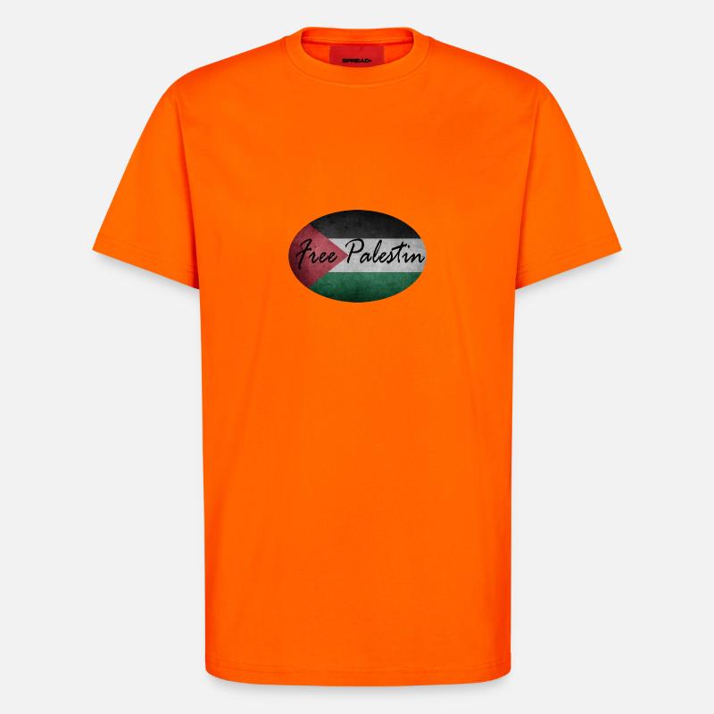 Free Palestine - T-Shirt - made by SPREAD - SUNSET ORANGE