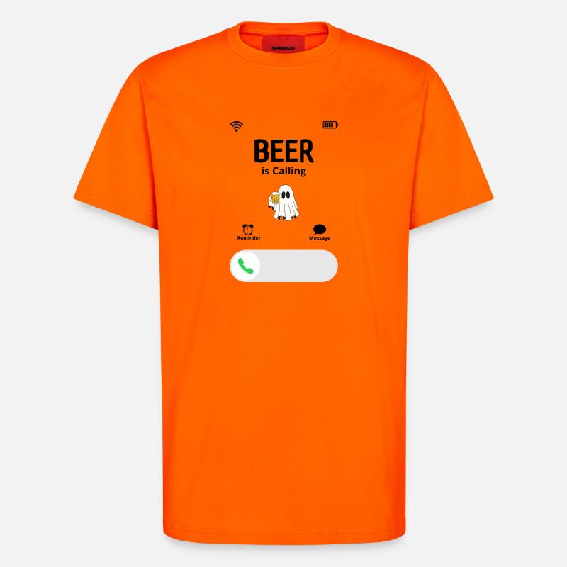 Das Bier ruft - T-Shirt - made by SPREAD - SUNSET ORANGE