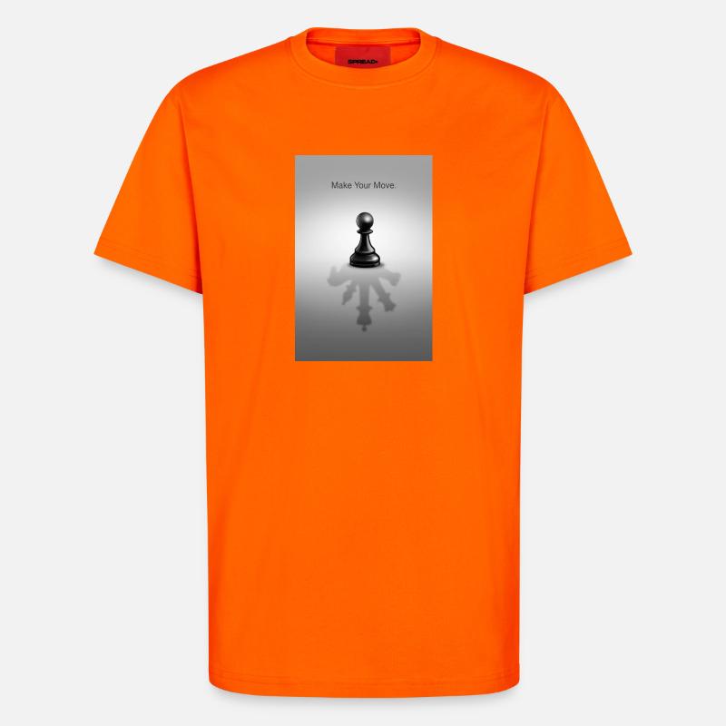Make Your Move Minimal Mindset Design - T-Shirt - made by SPREAD - SUNSET ORANGE