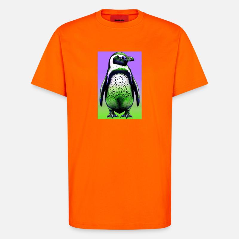 penguin - T-Shirt - made by SPREAD - SUNSET ORANGE