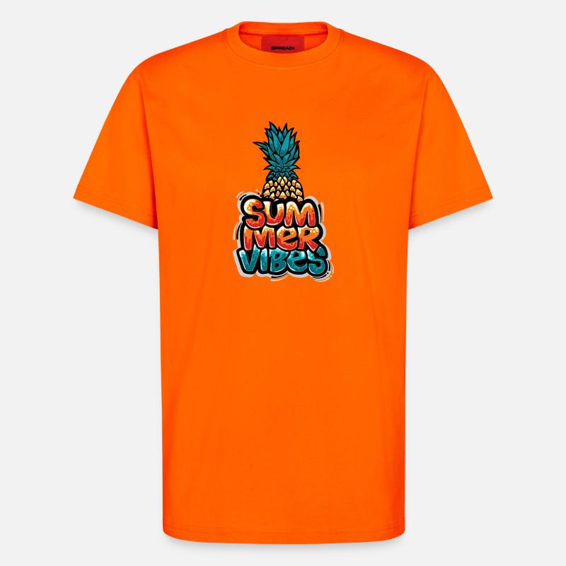Sommer Vibes Ananas Design - T-Shirt - made by SPREAD - SUNSET ORANGE