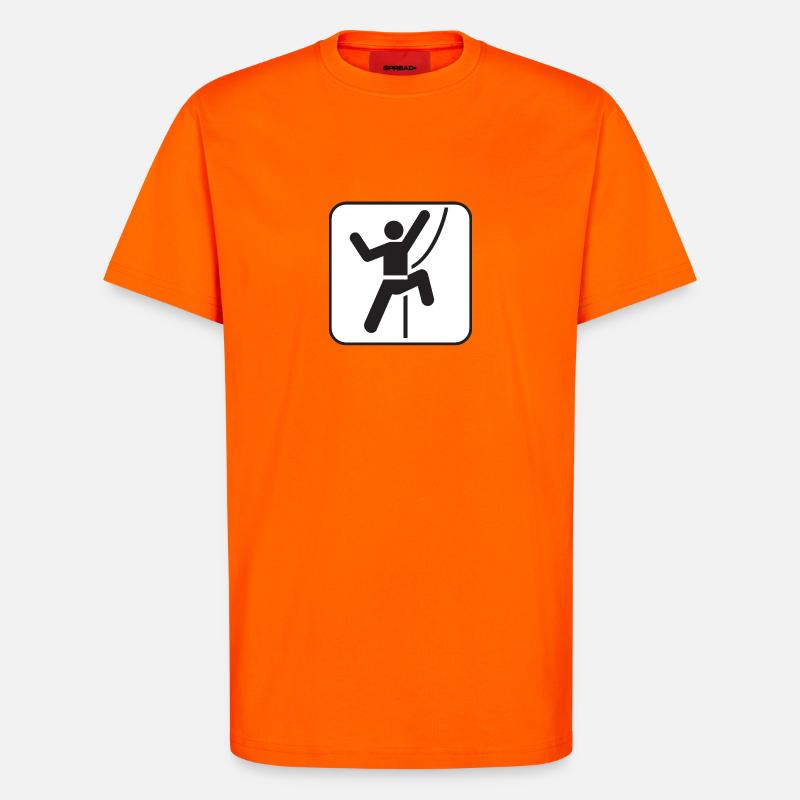 SeilKlettern - T-Shirt - made by SPREAD - SUNSET ORANGE