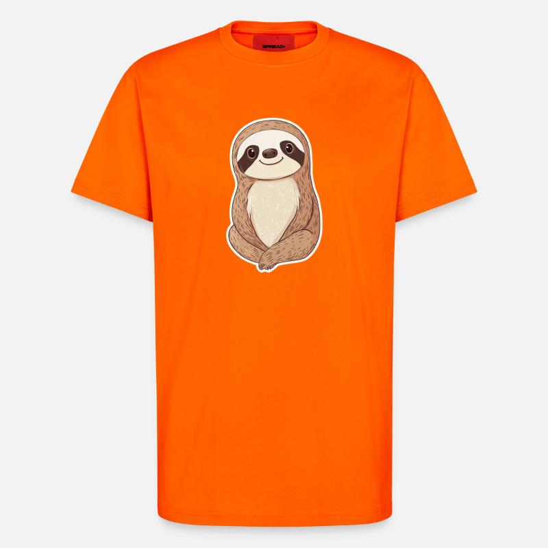 Faultier - T-Shirt - made by SPREAD - SUNSET ORANGE