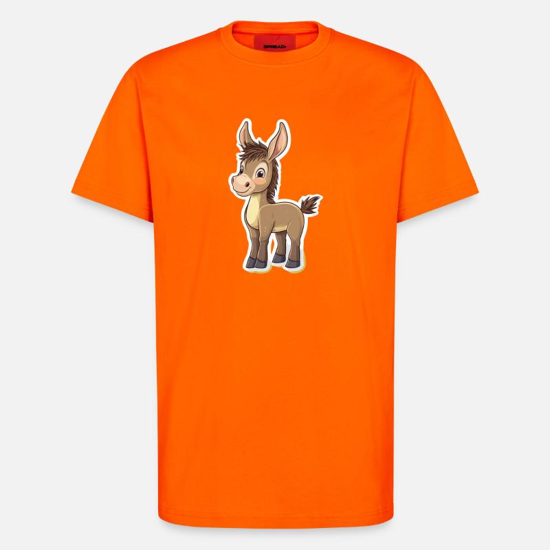 Esel - T-Shirt - made by SPREAD - SUNSET ORANGE
