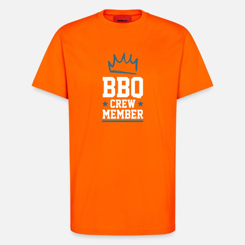 Bbq Crew - T-Shirt - made by SPREAD - SUNSET ORANGE