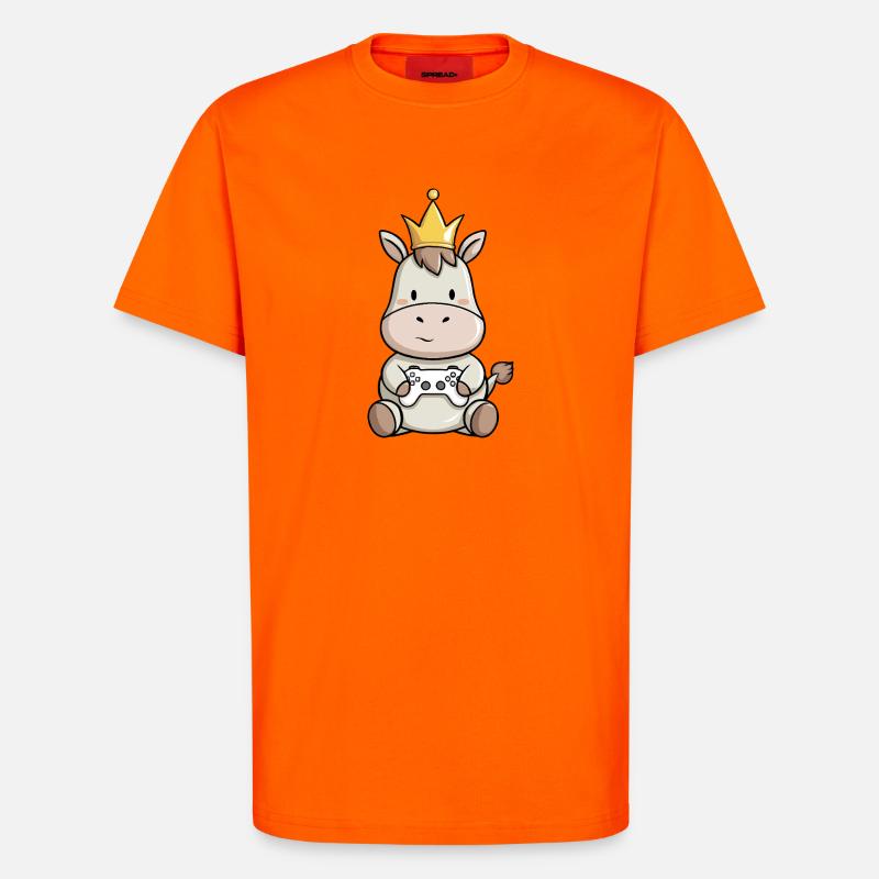 controller esel krone - T-Shirt - made by SPREAD - SUNSET ORANGE