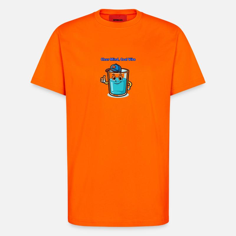 Clear Mind, Cool Vibe - T-Shirt - made by SPREAD - SUNSET ORANGE