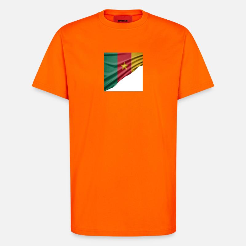 Flaggen von Kamerun - T-Shirt - made by SPREAD - SUNSET ORANGE
