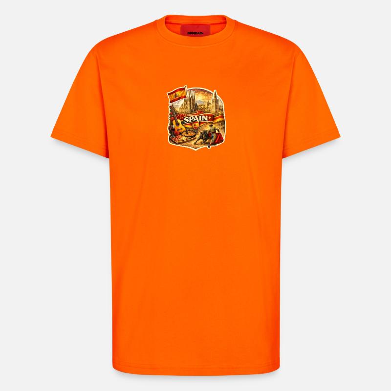 Spaniens Kulturerbe-Kollege - T-Shirt - made by SPREAD - SUNSET ORANGE