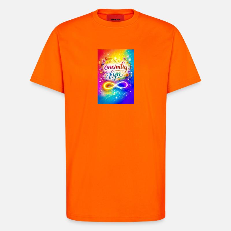 Unendlich feines farbenfrohes Design - T-Shirt - made by SPREAD - SUNSET ORANGE