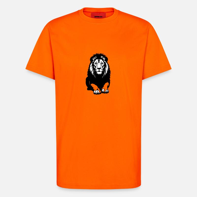 Lion - T-Shirt - made by SPREAD - SUNSET ORANGE