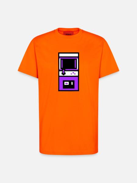 Nostalgic Arcade Automat Gamer - T-Shirt - made by SPREAD - SUNSET ORANGE