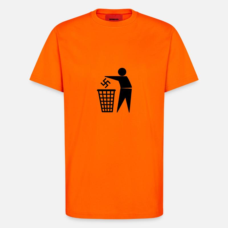antifa - T-Shirt - made by SPREAD - SUNSET ORANGE