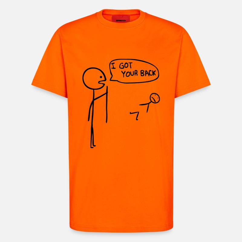 igotyourback - T-Shirt - made by SPREAD - SUNSET ORANGE