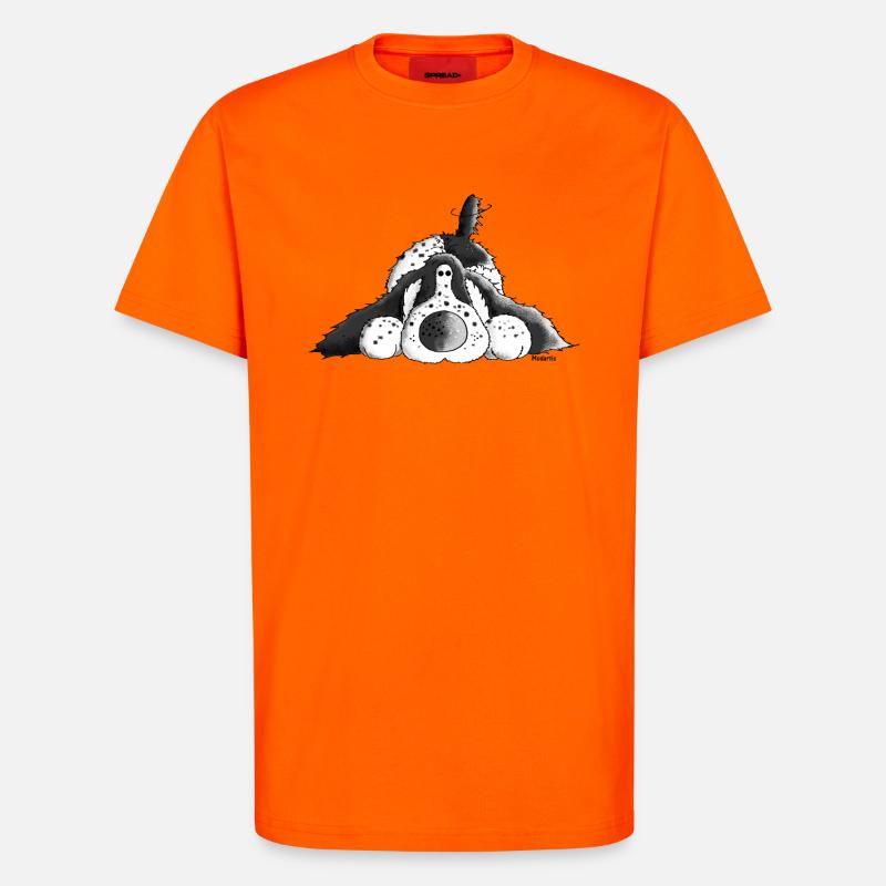 Fröhlicher Cocker Spaniel - Hund - T-Shirt - made by SPREAD - SUNSET ORANGE