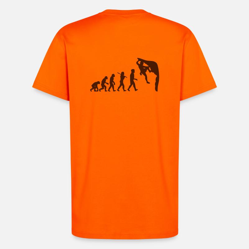 Humanoide Evolution - T-Shirt - made by SPREAD - SUNSET ORANGE