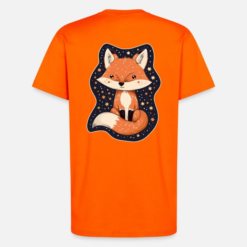 Fuchs mit Sternen - T-Shirt - made by SPREAD - SUNSET ORANGE