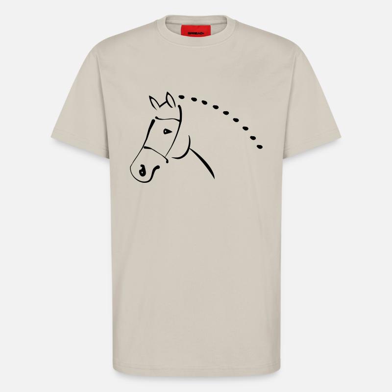 Pferd - T-Shirt - made by SPREAD - WARM CLAY