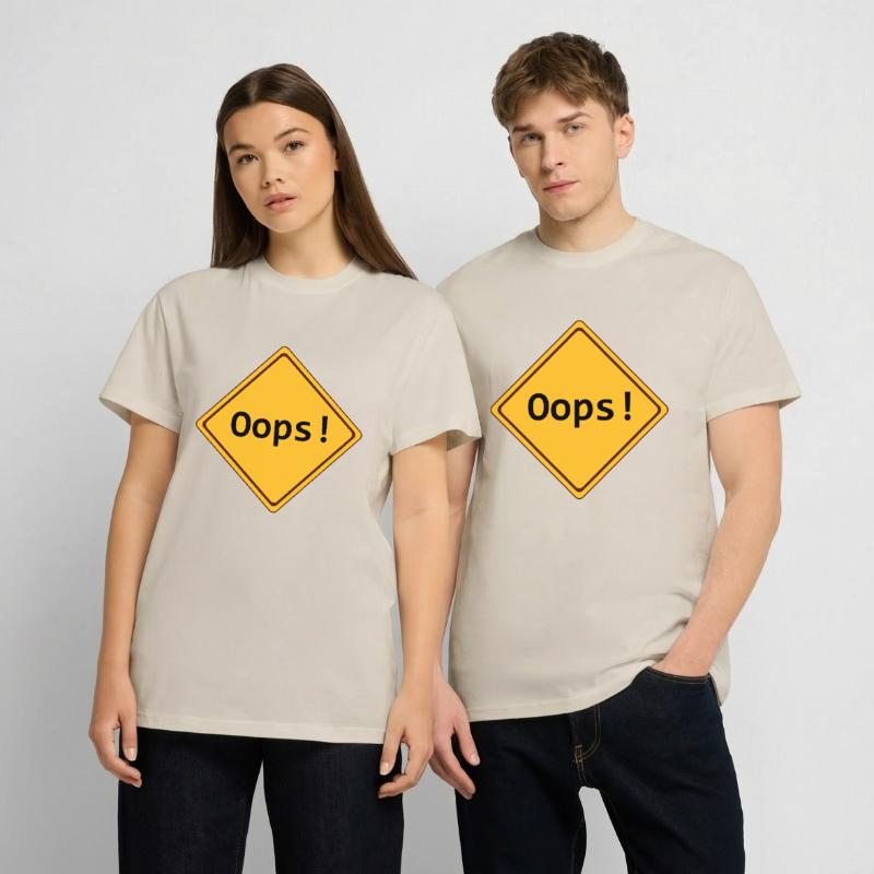 error, oops!, anpassbar T-Shirt - made by SPREAD
