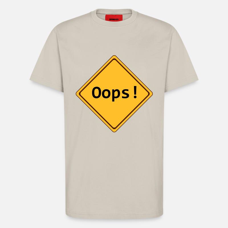 error, oops !, customizable - T-Shirt - made by SPREAD - WARM CLAY
