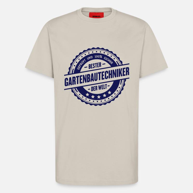 Bester Gartenbautechniker - T-Shirt - made by SPREAD - WARM CLAY