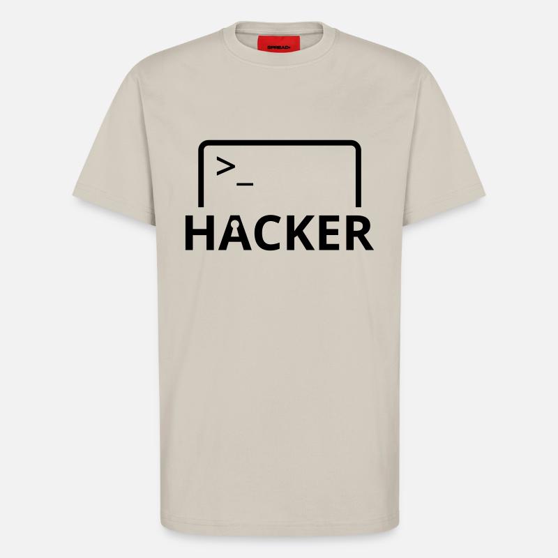 Hacker computer scientist computer programmer - T-Shirt - made by SPREAD - WARM CLAY