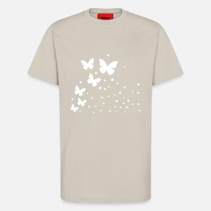Schmetterlinge & Sternchen - T-Shirt - made by SPREAD - WARM CLAY