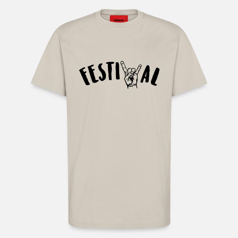 festival - T-Shirt - made by SPREAD - WARM CLAY