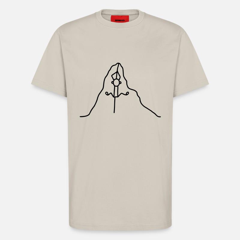 Am Seil hoch klettern - T-Shirt - made by SPREAD - WARM CLAY