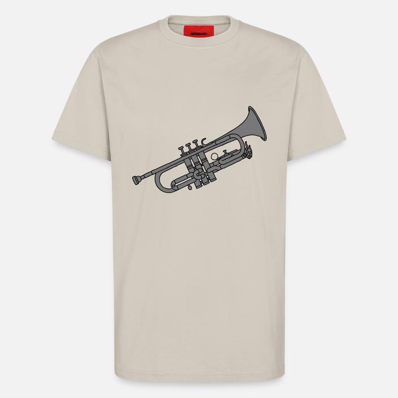 Trompete 2 - T-Shirt - made by SPREAD - WARM CLAY