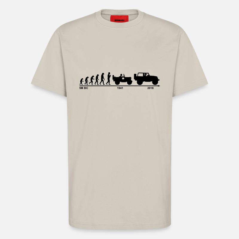 jeep evolution - T-Shirt - made by SPREAD - WARM CLAY