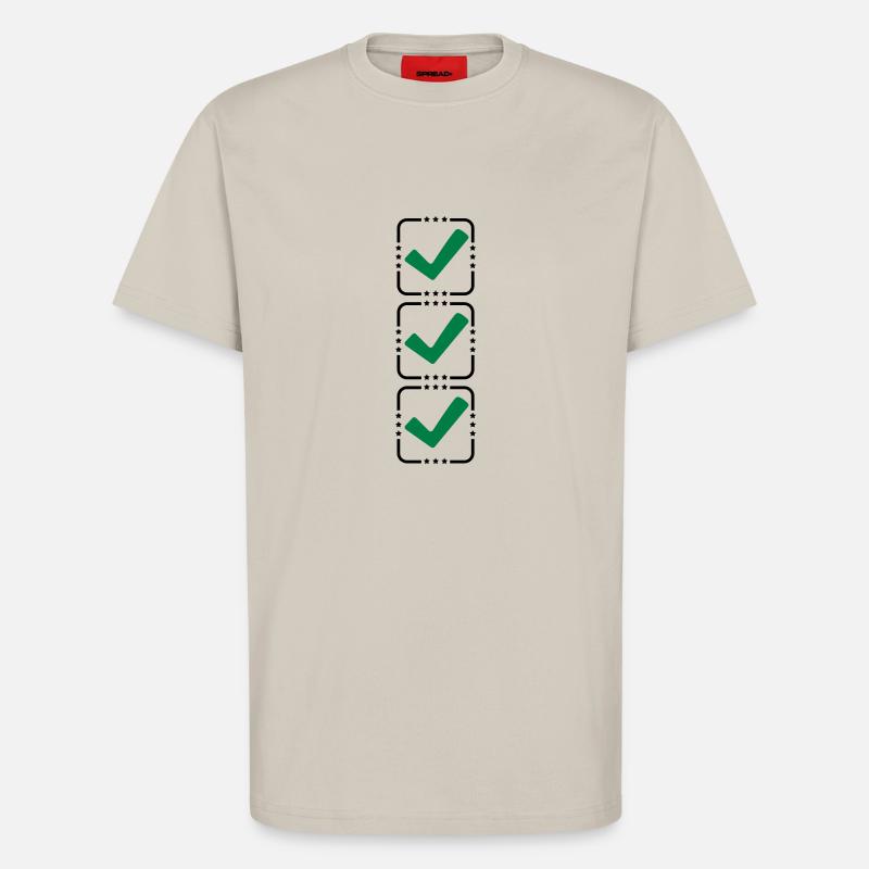 3 hook buttons - T-Shirt - made by SPREAD - WARM CLAY