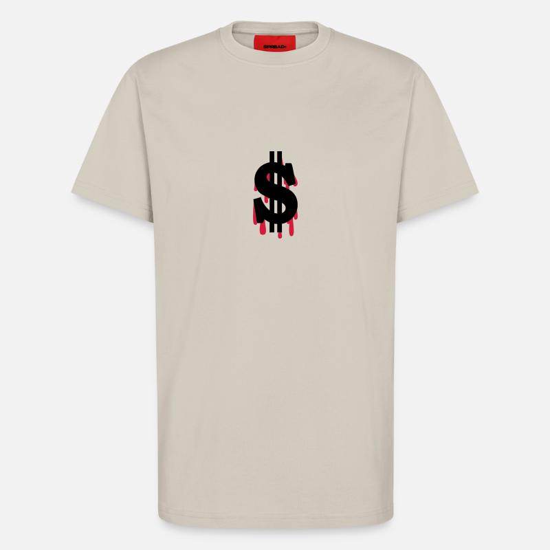 Dollar am Ende - T-Shirt - made by SPREAD - WARM CLAY