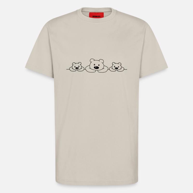 3 Bears - T-Shirt - made by SPREAD - WARM CLAY