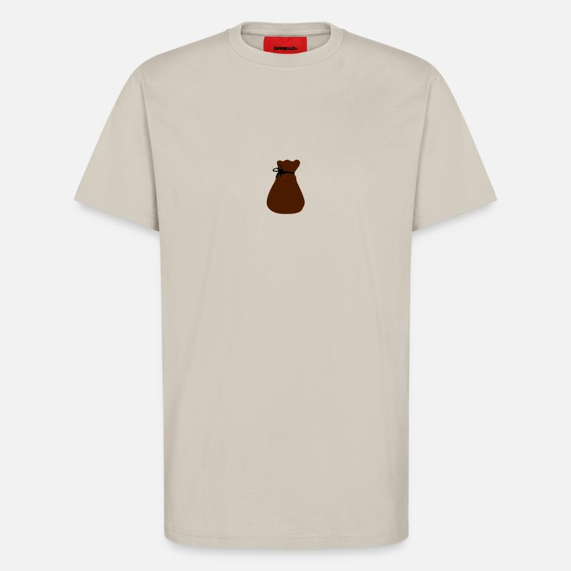 Sack, zubebunden - T-Shirt - made by SPREAD - WARM CLAY